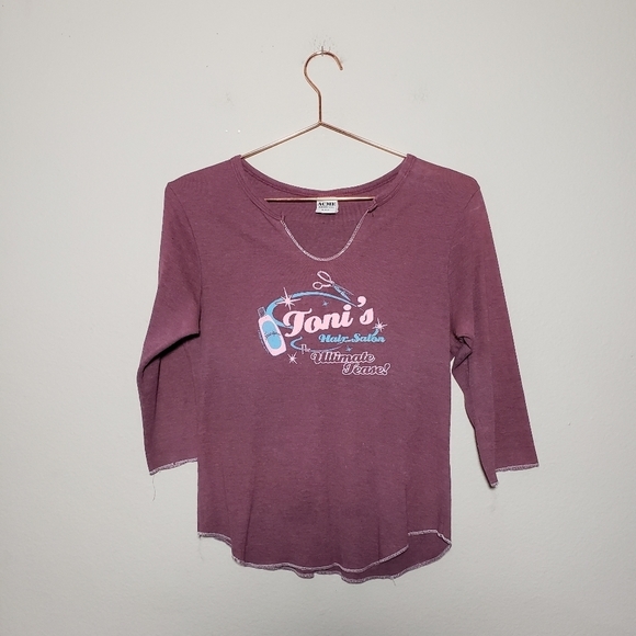 ACME NYC x VINTAGE Tony's hair Salon Ultimate Tease thin graphic tee size L - Picture 4 of 11